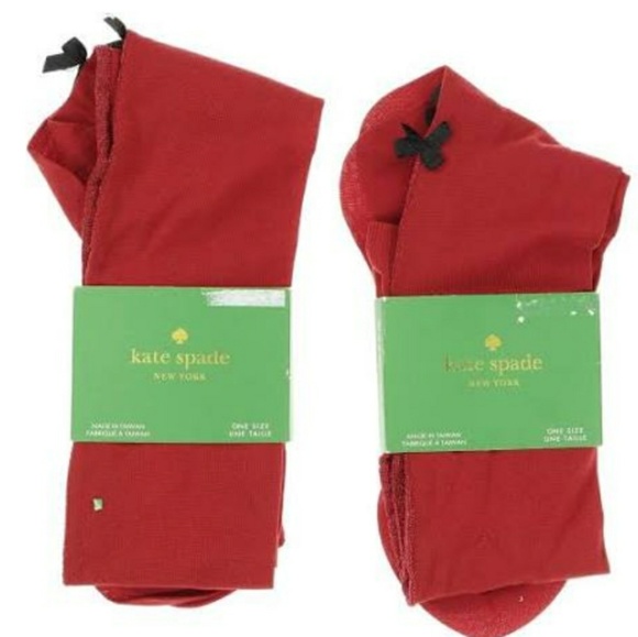 kate spade Accessories - Kate spade red nylon socks